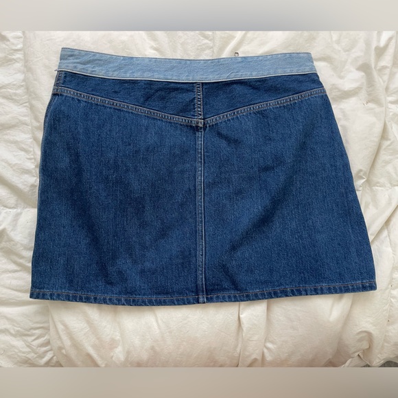 Alice+Olivia Denim Mini Skirt - Picture 2 of 3
